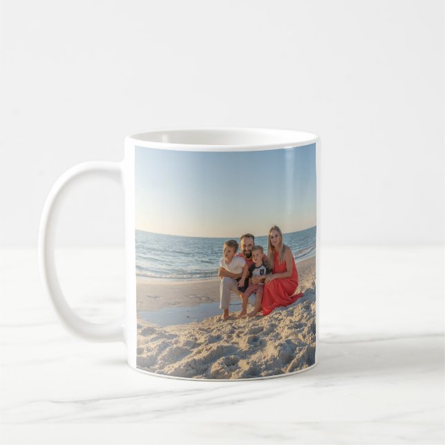 Personalised Family Holiday Mug – Custom Photo & M (Left)