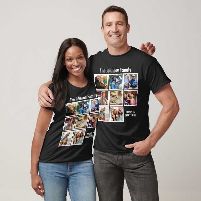 Personalised Family Is Everything Photo Collage T-Shirt (Unisex)