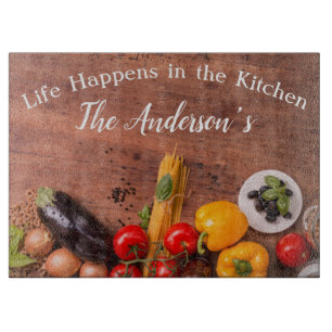 Personalised Family Kitchen Cutting Board