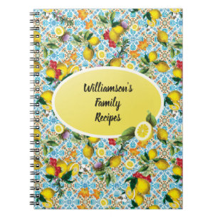 Personalised  Family Kitchen Recipe Cookbook Notebook