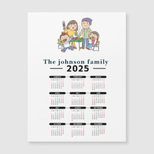 Personalised Family Magnetic Calendar 2025