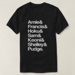 Personalised family members names T-Shirt<br><div class="desc">Customise your own names!</div>