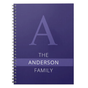 Personalised Family Monogram Notebook