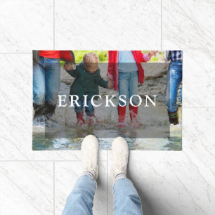 Personalised Family Monogram Photo Overlay Doormat