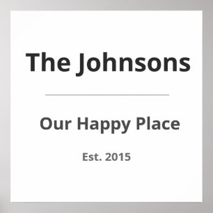 Personalised Family Mug – Custom Family Name & Yea Poster