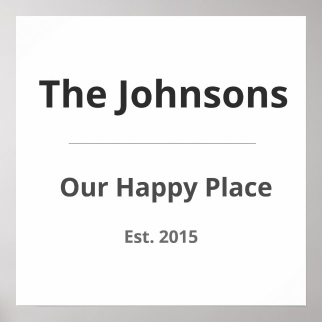 Personalised Family Mug – Custom Family Name & Yea Poster (Front)