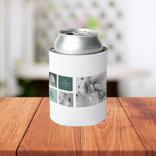 Personalised Family Name Collage Photo Gift Can Cooler