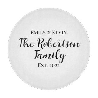 Personalised Family Name Cutting Board with Year
