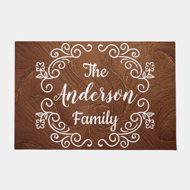 Personalised Family Name Doormat (Front)