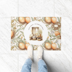 Personalised Family Name Easter Beige Doormat
