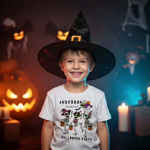 Personalised Family Name Halloween Party  Baby T-Shirt