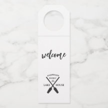 Personalised Family Name Lake House 