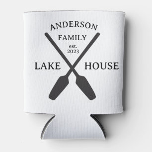 Personalised Family Name Lake House  Can Cooler