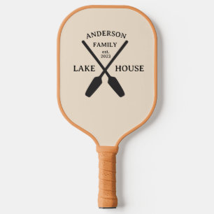 Personalised Family Name Lake House Pickleball Paddle