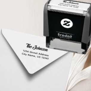 Personalised Family Name Modern Self-inking Stamp