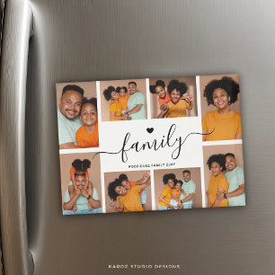 Personalised Family Name Photo Collage Magnet