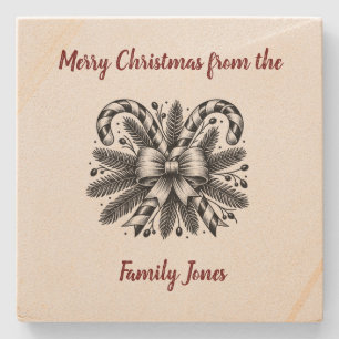 🌟🎅Personalised Family Name Stone Coaster 🌟🎅