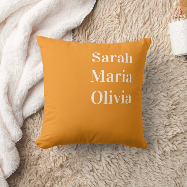 Personalised Family Name Throw Pillow Case, Custom (Blanket)