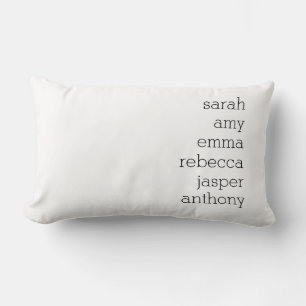 Personalised Family Name Throw Pillow , Customise 