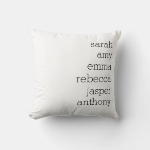 Personalised Family Name Throw Pillow , Customise 