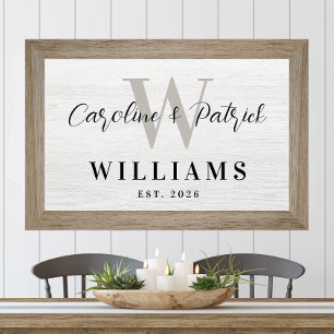 Personalised Family Name Wall Art Custom Print