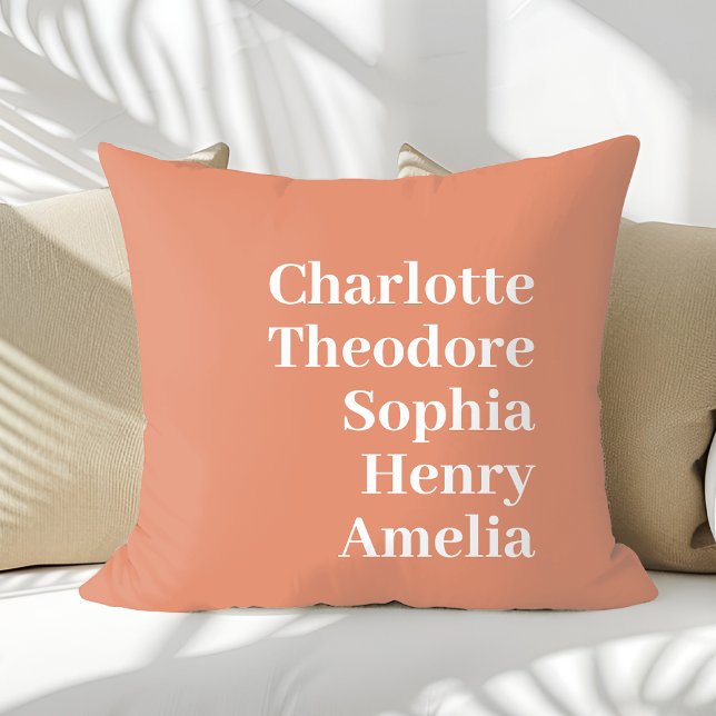 Personalised Family Names Custom Cushion (Creator Uploaded)
