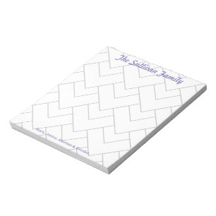 Personalised Family Notepad, Custom Stationery Notepad