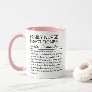Personalised Family Nurse Practitioner Definition  Mug