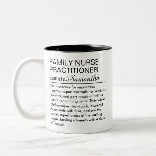 Personalised Family Nurse Practitioner Definition  Two-Tone Coffee Mug