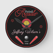 Personalised Family / Person Pinball Wall Clock