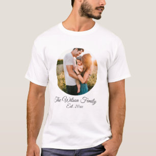 Personalised Family photo and text T-Shirt