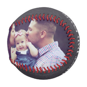 Personalised family photo Best Dad Ever! Baseball
