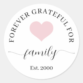 Personalised Family Photo Bundle Gift Set Classic Round Sticker