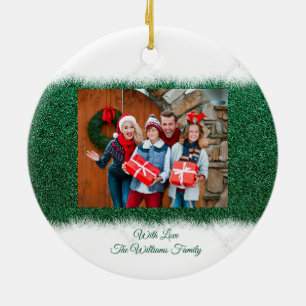 Personalised Family Photo- Christmas- Ceramic Ornament