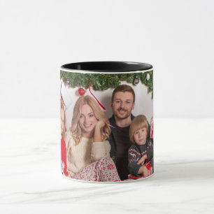 Personalised Family Photo Christmas Holiday Gift Mug