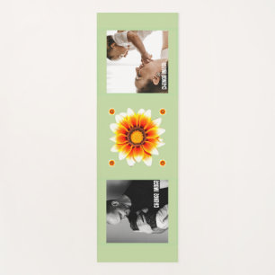 Personalised Family Photo Collage 70s Retro Floral Yoga Mat