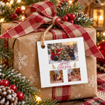 Personalised Family Photo Collage Christmas