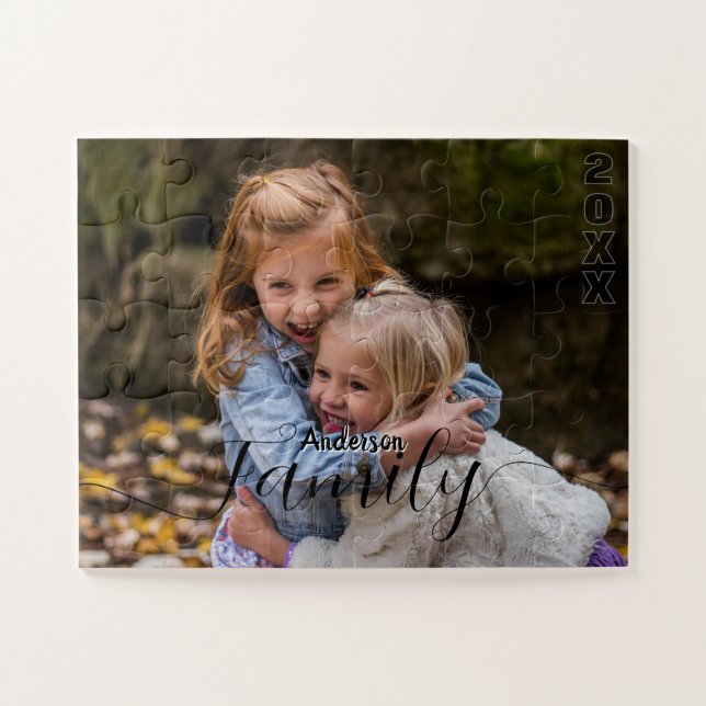 Personalised Family Photo Collage Jigsaw Puzzle (Horizontal)