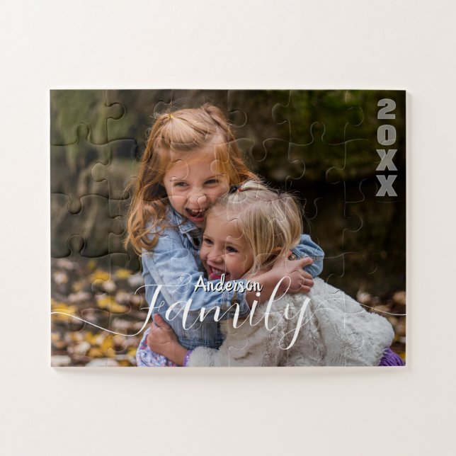 Personalised Family Photo Collage Jigsaw Puzzle (Horizontal)