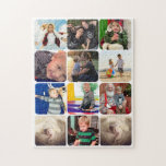 Personalised Family Photo Collage Jigsaw Puzzle<br><div class="desc">Personalised Family Photo Collage




   See real live photos of the pillows in a room setting below.   

 
  Modern Photo Collage Family Photos</div>