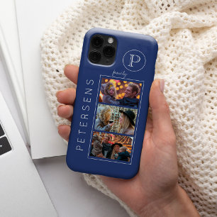 Personalised family photo collage monogram Case-Mate iPhone 14 plus case