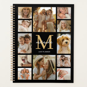 Personalised Family Photo Collage Monogram Planner
