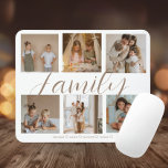 Personalised Family Photo Collage  Mouse Pad<br><div class="desc">Personalised Family Photo Collage Mouse Pad
Customise your own family memory photo collage mouse pad! High-quality material and stunning print quality create an impressive gift for friends and family. Personalise with photos,  quotes or special messages to make it extra meaningful - perfect for any home office space</div>