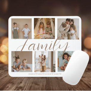 Personalised Family Photo Collage  Mouse Pad