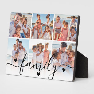 Personalised Family Photo Collage Plaque