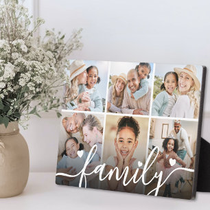 Personalised Family Photo Collage Plaque