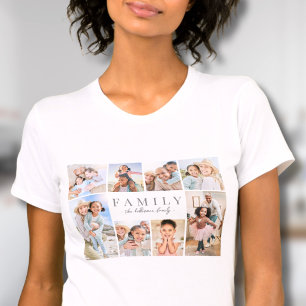 Personalised Family Photo Collage T-Shirt