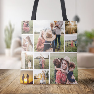 Personalised Family Photo Collage Tote Bag