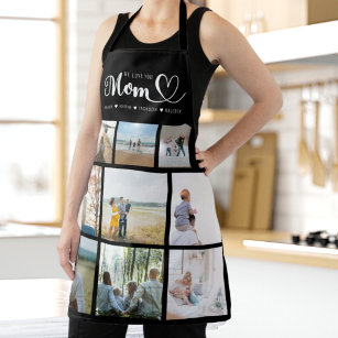 Personalised Family Photo Collage We Love You Mum Apron