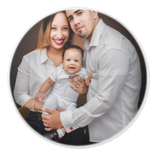 Personalised Family Photo Custom Ceramic Knob